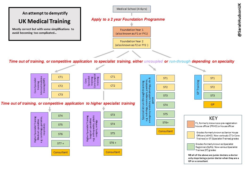Medical Training breakdown chart