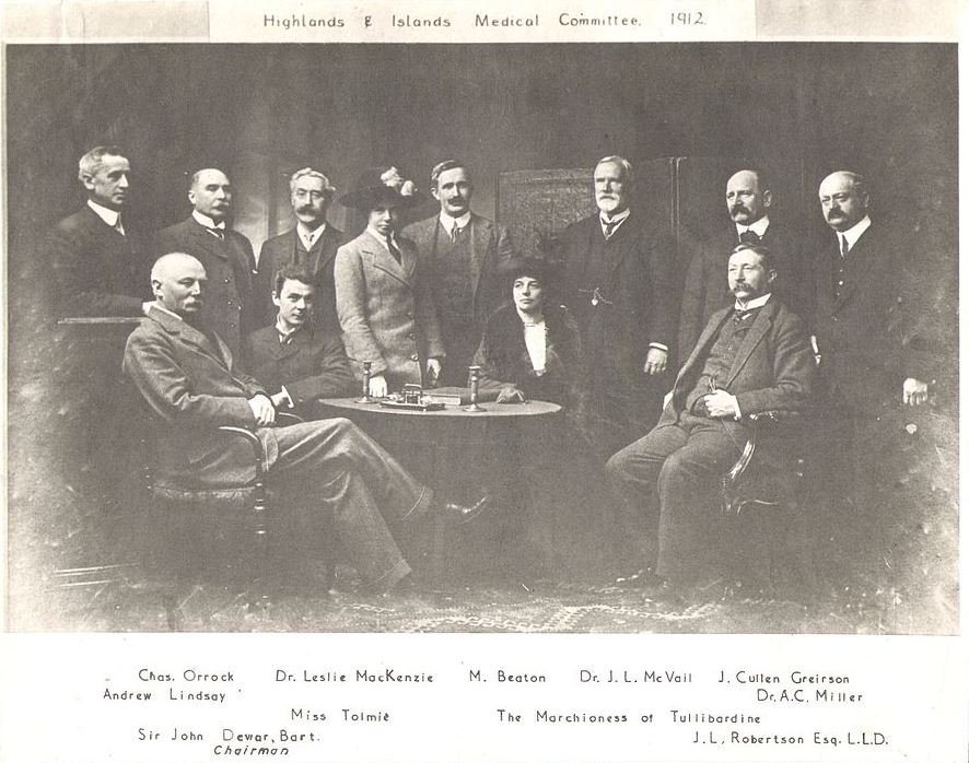 Dewar Highlands and Islands Medical Service Committee 1912