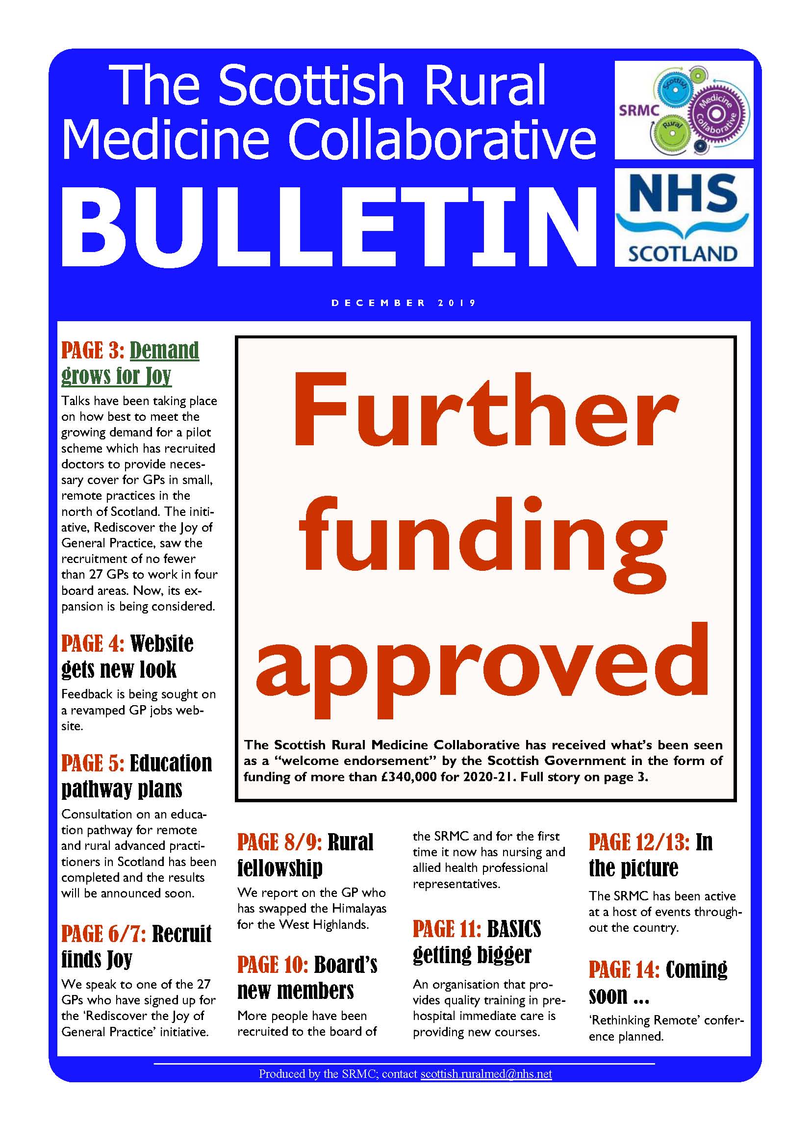 Screenshot of Dec 2019 SRMC Bulletin cover