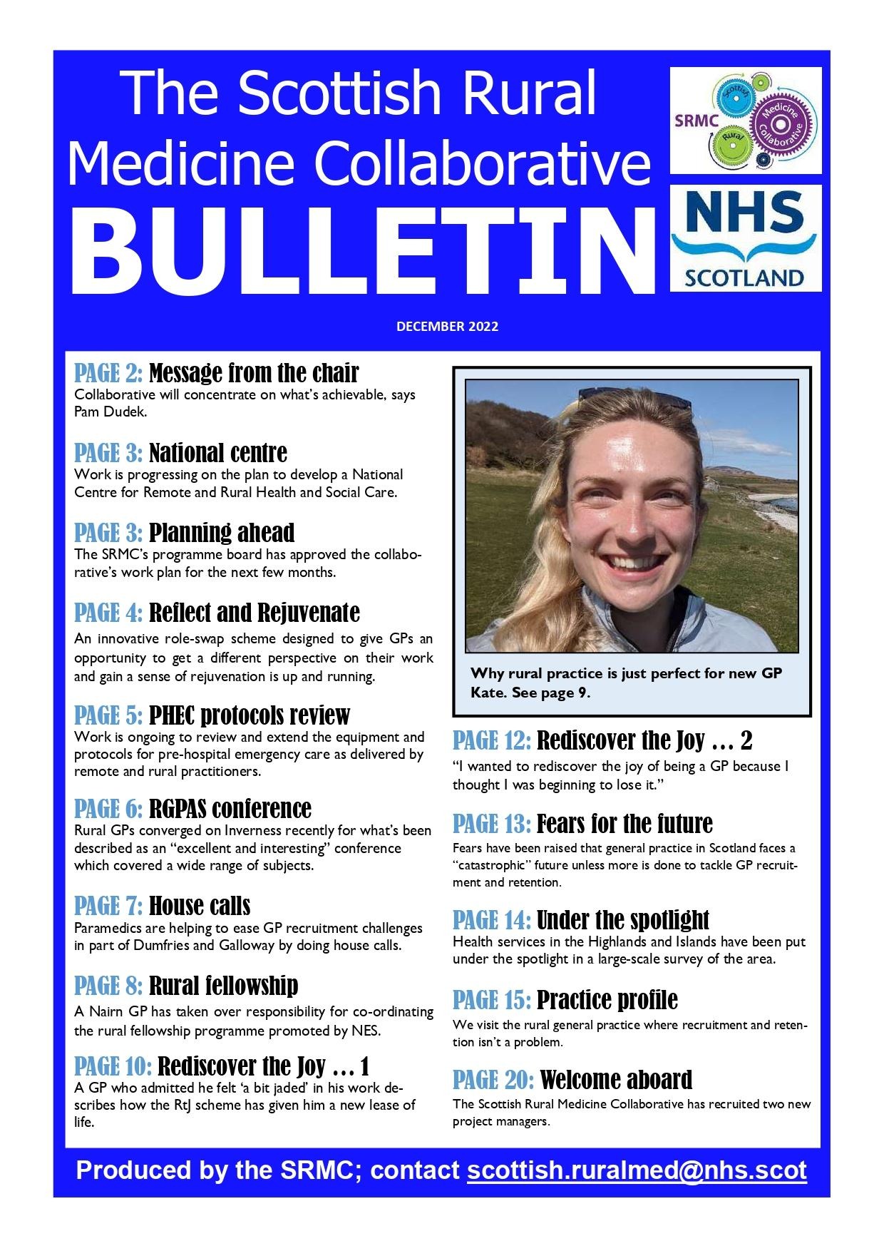 Newsletters - SRMC Bulletin December 2022 front page