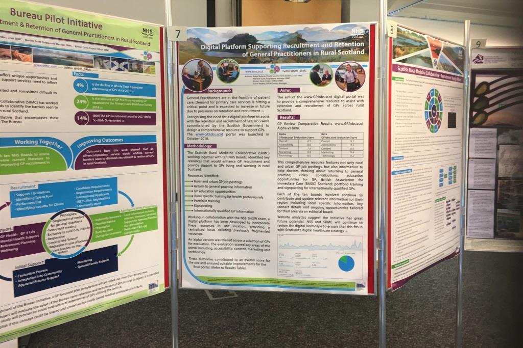 Image of SRMC posters from NHS Conference